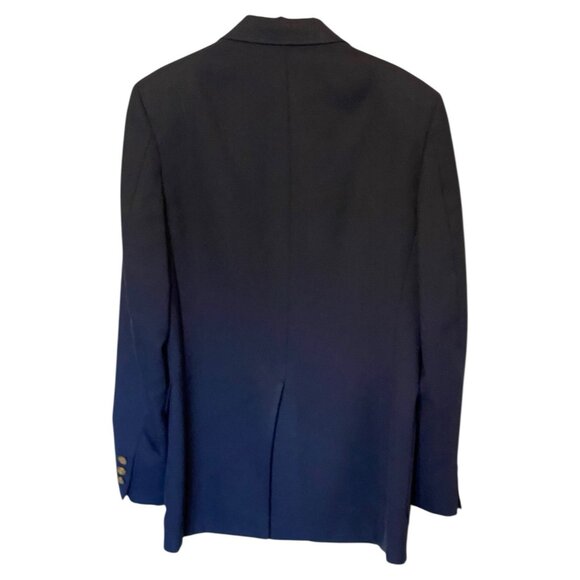 Adams Row Navy Blue Blazer Men's 39R Single Breasted 2 Button Vintage - Picture 2 of 10